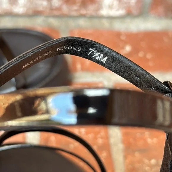 Gianni Bini GB Wildchild Black Platform Sandals Lug Sole Women's Size 7.5 - Picture 9 of 9